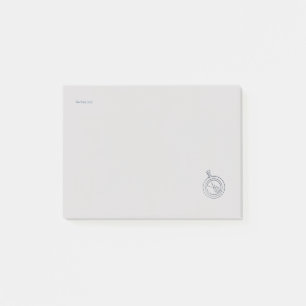 Nocturnale studie donkere academische zakhorloge post-it® notes