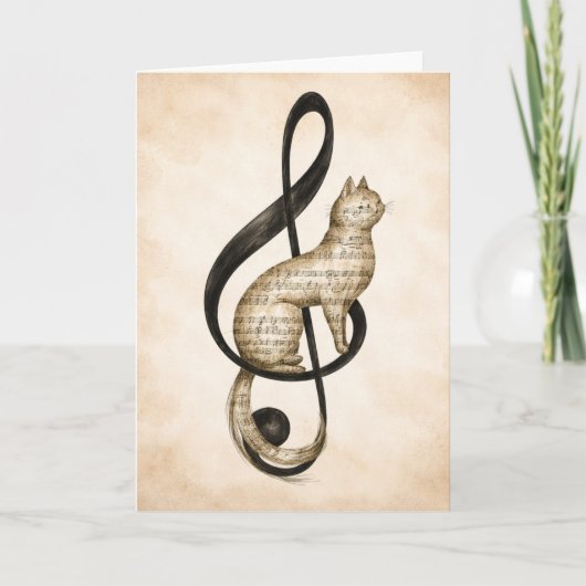 Nocturne A study in music and silence Feestdagen Kaart (Voorkant)