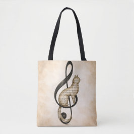Nocturne Een studie in muziek en stilte Tote Bag