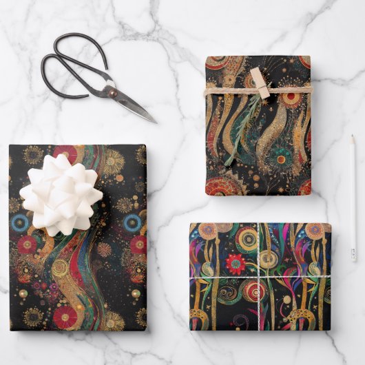 Nocturne – Eleganz der Silvesternacht Inpakpapier Vel (Voorkant)