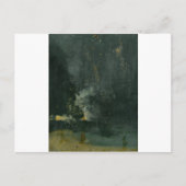 Nocturne in Black en Gold, de Falling Rocket Briefkaart (Voorkant)