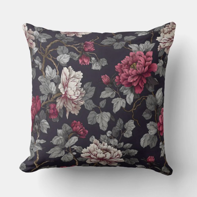 Nocturne in Bloom decoratief Kussen (Voorkant)