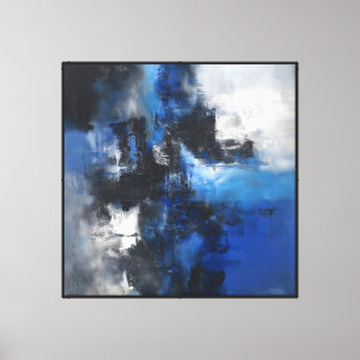 Nocturne in Cobalt en As Canvas Afdruk