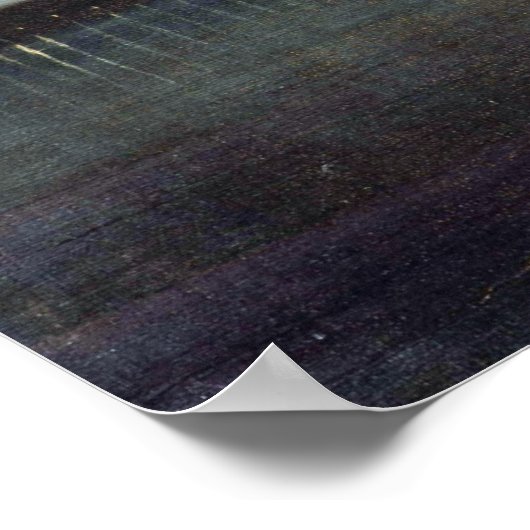 Nocturne in Grey and Gold Westminster Bridge met W Poster (Hoek)