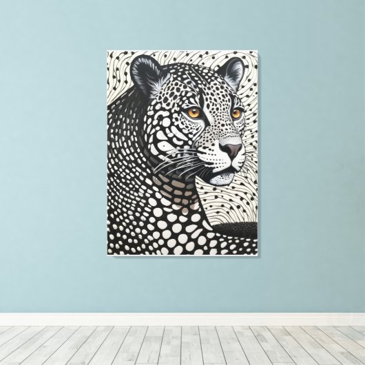 nocturne in Ivory Pulse Canvas Afdruk (Insitu (Houten vloer))