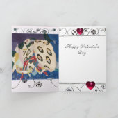 NOCTURNE MET MASKS Art Deco Valentijnsdag Feestdagen Kaart (Binnen)