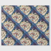 NOCTURNE MET MASKS/Art Deco Venetian Masquerade Cadeaupapier (Vlak)