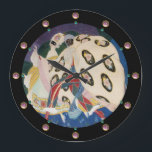 NOCTURNE MET MASKS/Art Deco Venetian Masquerade Grote Klok<br><div class="desc">Kleurrijk en griezelig ontwerp met heldere 3D roze edelstenen.Italiaans Art Deco met prachtige kostuums van 1920 . Harlequin en Colombina in de carnavalnacht.</div>