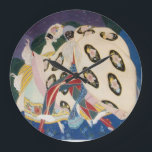 NOCTURNE MET MASKS/Art Deco Venetian Masquerade Grote Klok<br><div class="desc">Kleurrijk en griezelig Italiaans kunstdeco met prachtige kostuums uit 1920 . Harlequin en Colombina in de carnavalsnacht</div>