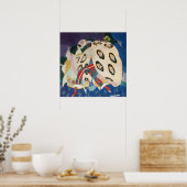 NOCTURNE MET MASKS/Art Deco Venetian Masquerade Poster (Keuken)