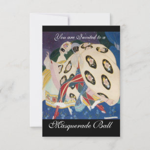 NOCTURNE MET MASKS, MARDI GRAS MASQUERADE BALL KAART