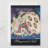 NOCTURNE MET MASKS, MARDI GRAS MASQUERADE BALL KAART (Voorkant)