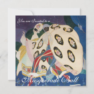 NOCTURNE MET MASKS, MARDI GRAS MASQUERADE BALL KAART