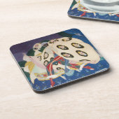 NOCTURNE MET MASKS/Venetiaanse Masquerade Bier Onderzetter (Linkerzijde)