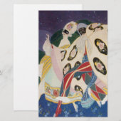 NOCTURNE MET MASKS/Venetiaanse Masquerade Briefpapier (Voorkant / Achterkant)