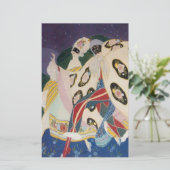 NOCTURNE MET MASKS/Venetiaanse Masquerade Briefpapier (Staand voorkant)