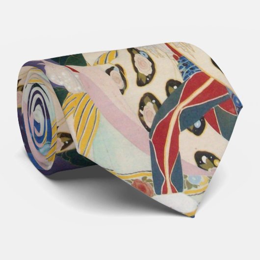 NOCTURNE MET MASKS/Venetiaanse Masquerade Stropdas (Opgerold)