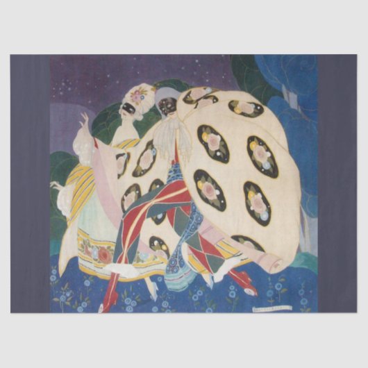 NOCTURNE MET MASKS/Venetiaanse Masquerade Tissuepapier (Voorkant)