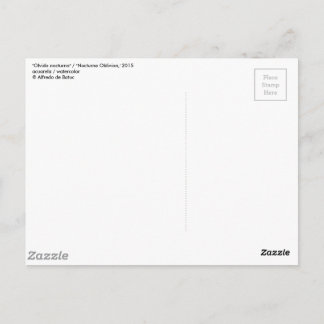 "Nocturne Oblivion" / "Olvido nocturno" Briefkaart