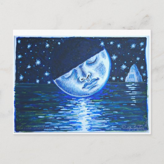 "Nocturne Oblivion" / "Olvido nocturno" Briefkaart (Voorkant)