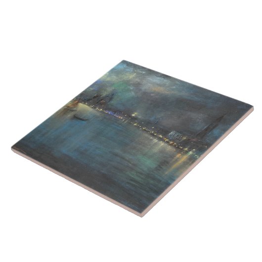 Nocturne of Venice (door Glenn Cooper Henshaw) Tegeltje (Zijkant)