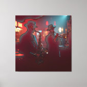 Nocturne Ritme energie van jazz Canvas Afdruk (Voorkant)