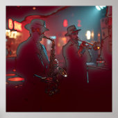 Nocturne Ritme energie van jazz Poster (Voorkant)