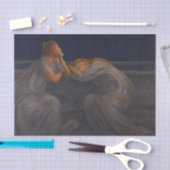 Nocturne (Stilte) van Gaetano Previati Tissuepapier (Craft)