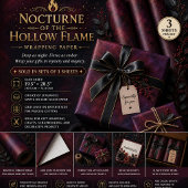 Nocturne van de holle vlam inpakpapier vel