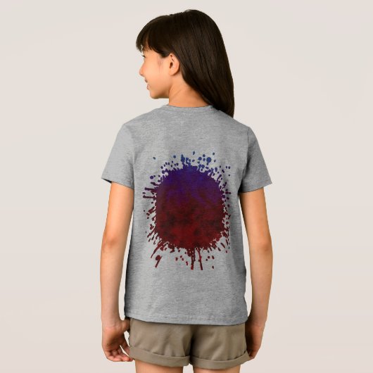 Nocturne van de holle vlam Tri-Blend shirt (Achterkant volledig)