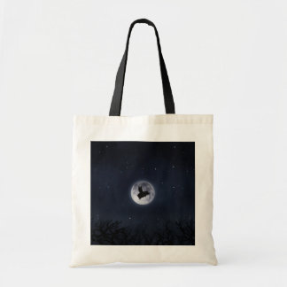 Nocturnvliegen over de volle maan tote bag
