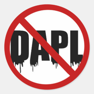 #NoDAPL Ronde Sticker