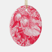 Nodding Lotus (rood) - Keramisch Ornament (Rechts)
