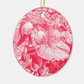 Nodding Lotus (rood) - Keramisch Ornament (Links)