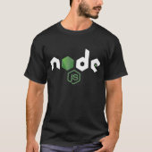 NodeJS Node JS JavaScript Programmer T-shirt (Voorkant)