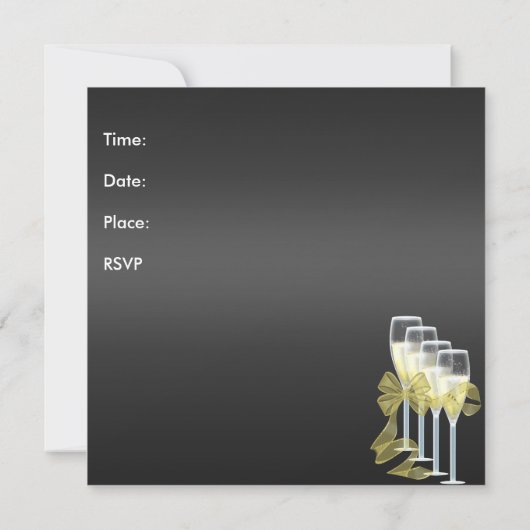 Nodig 35e verjaardag Elegant Jewels Champagne uit Kaart (Achterkant)