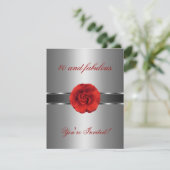 Nodig 40e Plotselinge zilverrode ventilator uit Kaart (Staand voorkant)