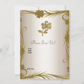 Nodig 60e verjaardag van het goud van de Partij op Kaart (Achterkant)