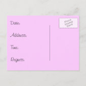 Nodig aan een Briefkaart van de Varkensroast uit (Achterkant)