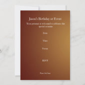 Nodig Birthday Party Tiger op White uit Kaart (Achterkant)