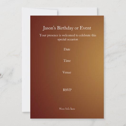 Nodig Birthday Party Tiger op White uit Kaart (Achterkant)