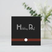 Nodig de Retro van de feestdag in Zwart-wit uit Kaart (Staand voorkant)