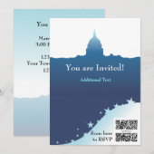 Nodig de Sjabloon politieke Amerikaanse hoofdstad Kaart (Voorkant / Achterkant)