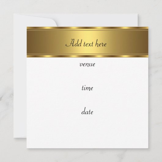 Nodig de Witte Gouden Dagen 30e 40e 50e van de Dag Kaart (Achterkant)