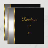 Nodig de Zwarte Gouden Werp van de Dag van de Dag  Kaart (Voorkant / Achterkant)