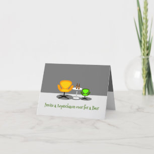 Nodig een kabouter uit feestdagen kaart