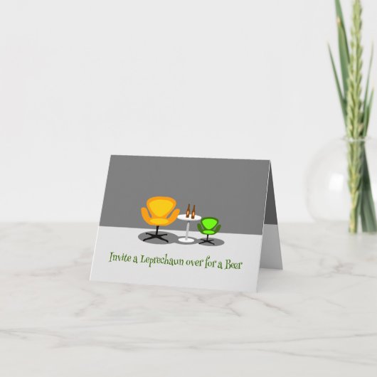 Nodig een kabouter uit feestdagen kaart (Voorkant)