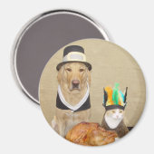 Nodig een vriend uit voor Thanksgiving Magneet (Voorkant / Achterkant)