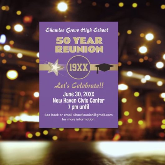 Nodig 'Em uit! Elk jaar Klasse Reunion Briefkaart