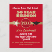 Nodig 'Em uit! Elk jaar Klasse Reunion Briefkaart (Voorkant)